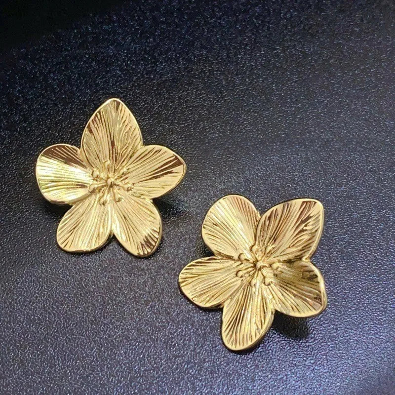 Fashion Earrings Flower Alloy Retro Style