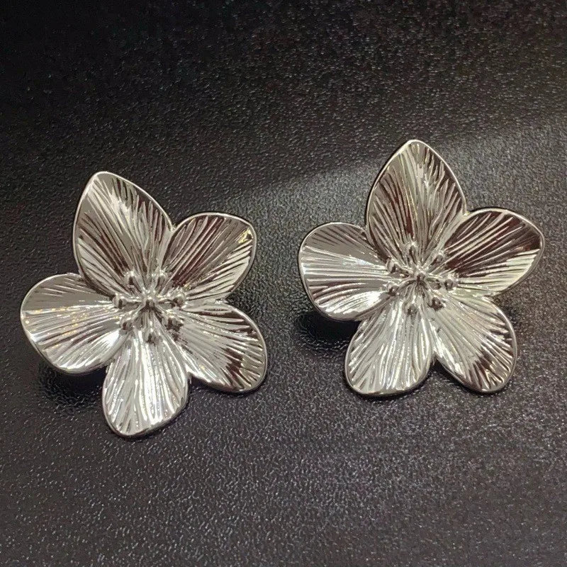Fashion Earrings Flower Alloy Retro Style